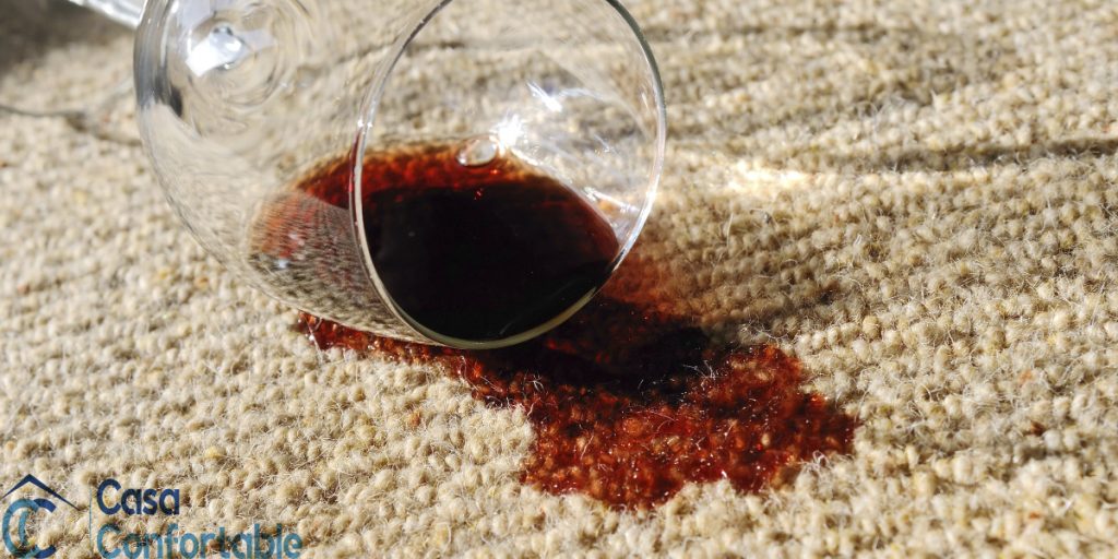 Limpiar manchas de vino, cerveza o tomate de la alfombra