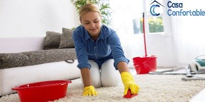 cómo limpiar alfombras sin aspiradora