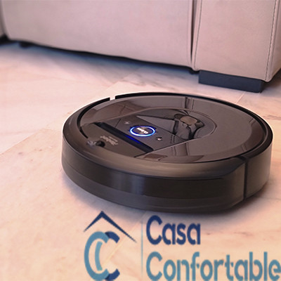 Robot aspirador Roomba I7 suelo marmol