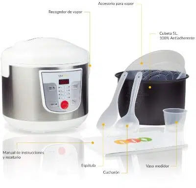 Robot de cocina barato y bueno Newcook accesorios