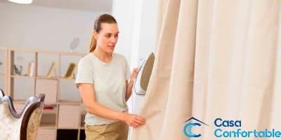 como planchar cortinas